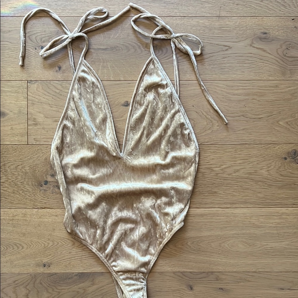 Elegant Gold Bodysuit